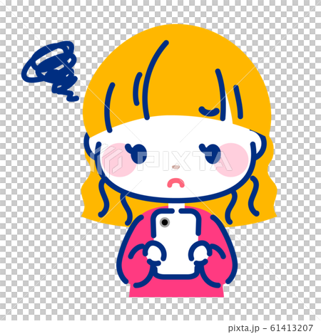 Smartphone trouble woman 61413207