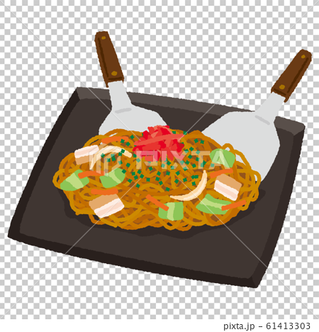 Illustration Of Teppanyaki Noodles Stock Illustration
