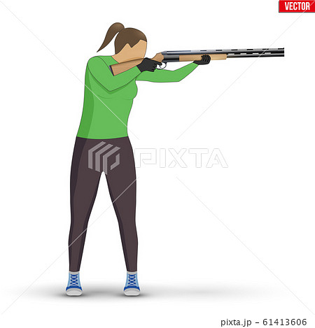 Shooter with shotgun 61413606