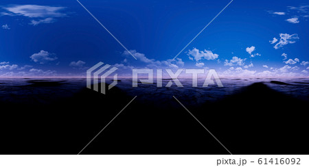 Panorama night with ocean 61416092