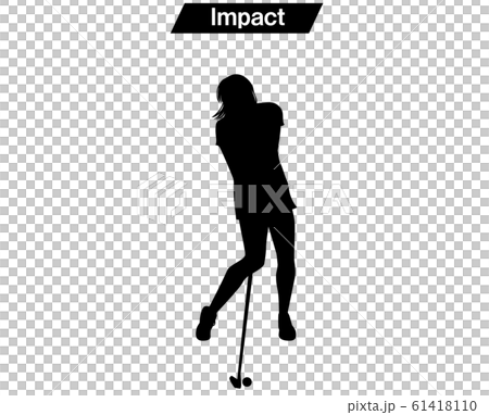 ゴルフスイング女子06　Impact 61418110