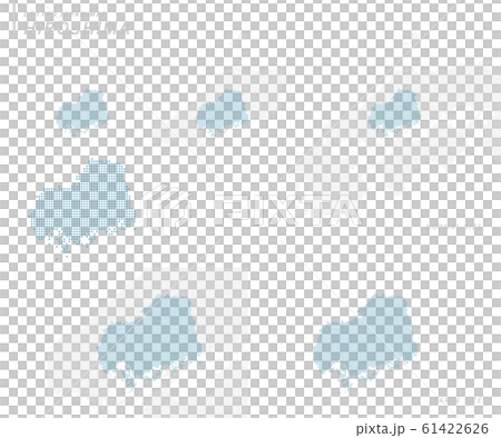 dotted Japan map, Hiroshima 61422626