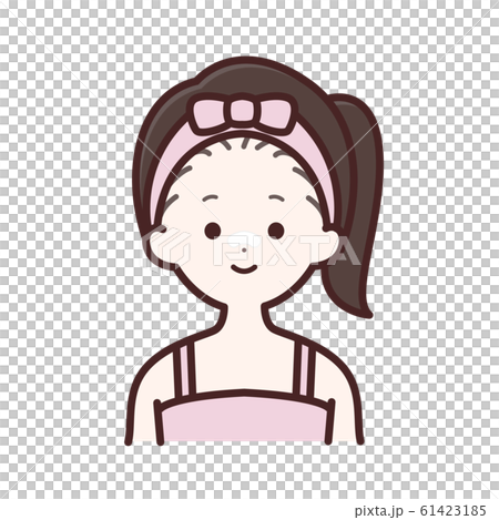 鼻パックをする女性 鼻パックをする女性 61423185