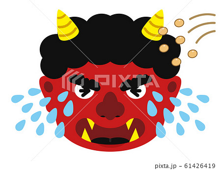 イラスト:鬼 おに オニ 節分 豆まき 素材 表情 顔 赤鬼 アカオニ 赤 あか(ベクター有) イラスト:鬼 おに オニ 節分 豆まき 素材 表情 顔 赤鬼 アカオニ 赤 あか(ベクター有) 61426419