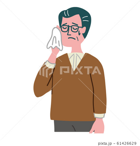 シニア　男性　焦っている 61426629