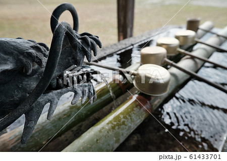 精矛神社の手水場の風景 61433701
