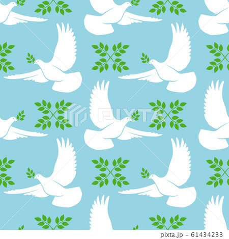 White dove seamless pattern 61434233