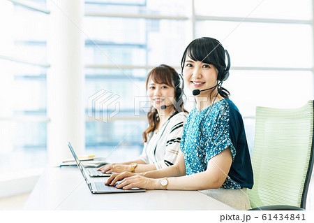 コールセンター テレオペ 窓口 女性 61434841