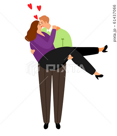 Overweight couple in love 61437066