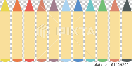 Illustration material crayon coupy color pencil vector 61439261