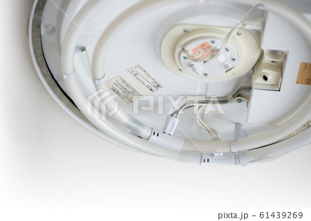 蛍光灯 古い 丸い 白バック 中古 汚い 丸型蛍光灯 水銀蒸気 黒化現象 アノードスポッ 蛍光灯 古い 丸い 白バック 中古 汚い 丸型蛍光灯 水銀蒸気 黒化現象 アノードスポッ 61439269