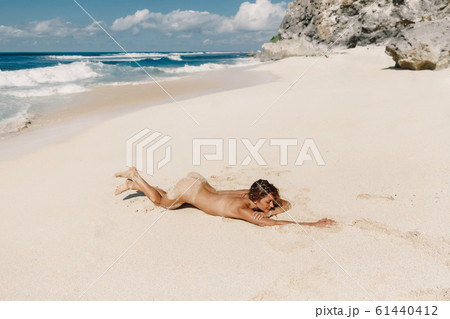 young naked on beach Big Stock Photo