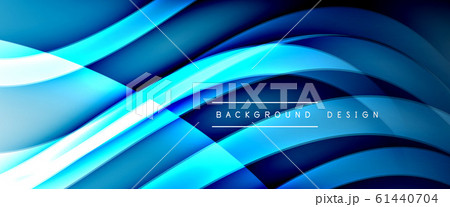 Dynamic trendy fluid color gradient abstract background with flowing wave lines. Vector Illustration Dynamic trendy fluid color gradient abstract background with flowing wave lines. Vector Illustration 61440704