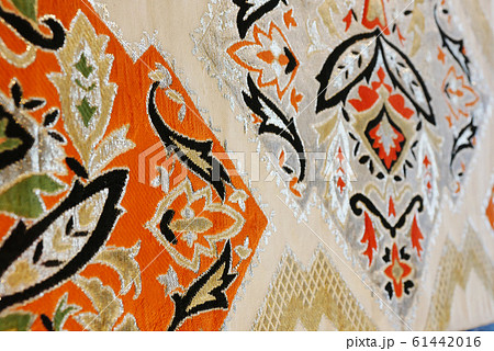 風景デザイン写真　日本の和のデザイン　織物のデザイン　古代織物 61442016