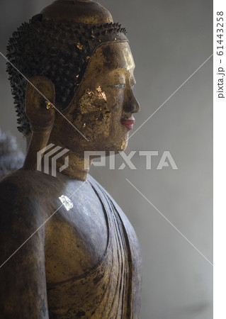 Ancient Coral reef Buddha state at public place in 61443258