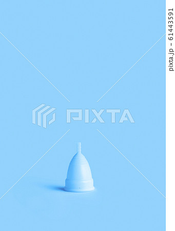 Menstrual cup on pink background. Alternative Menstrual cup on pink background. Alternative 61443591