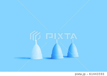 Menstrual cup on pink background. Alternative Menstrual cup on pink background. Alternative 61443593