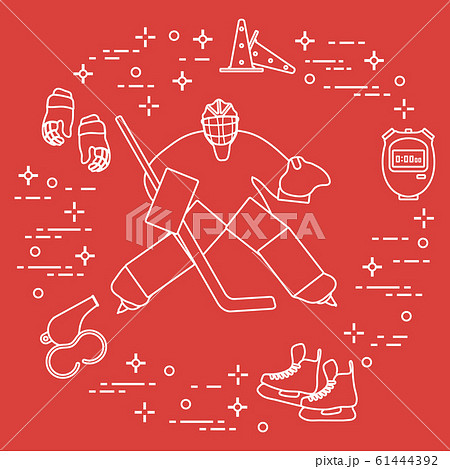 Vector Hockey player Championship Tournament Vector Hockey player Championship Tournament 61444392