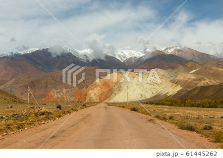 mountain road, Jumgal District, Kyrgyzstan mountain road, Jumgal District, Kyrgyzstan 61445262
