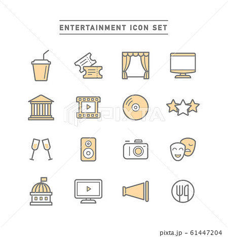 ENTERTAINMENT ICON SET 61447204