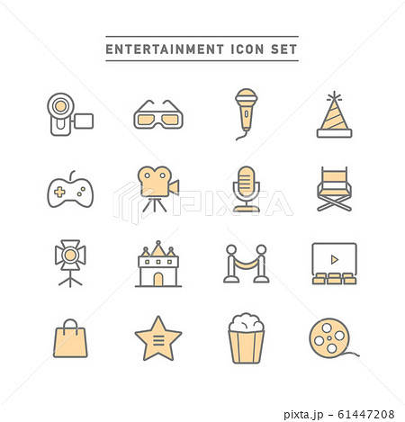 ENTERTAINMENT ICON SET 61447208