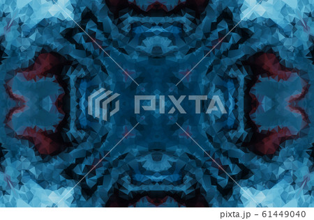 Winter fantasy abstract background. Kaleidoscopic geometric ornament. Decorative polygonal mosaic pattern. Winter fantasy abstract background. Kaleidoscopic geometric ornament. Decorative polygonal mosaic pattern. 61449040