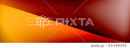 Flowing waves with 3d shadow effects and fluid gradients. Dynamic trendy abstract background. Vector Illustration 61449395