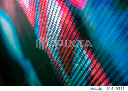 CloseUp LED blurred screen. LED soft focus CloseUp LED blurred screen. LED soft focus 61449551