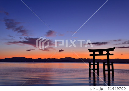 白髭神社からの朝日 61449700