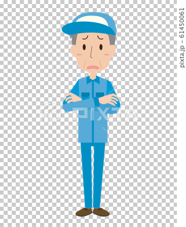 工人工人老人武器憂慮認為焦慮 61450061