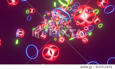 吸い込まれるカラフルな図形のイメージのイラスト素材 吸い込まれるカラフルな図形のイメージのイラスト素材