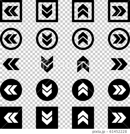 Arrow icon four direction set 61452228