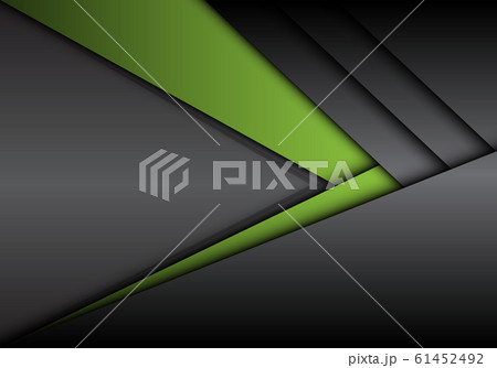 Abstract green grey metallic arrow direction with blank space design modern futuristic background vector illustration. 61452492