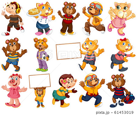 Animals acting in human-like actions and poses 61453019