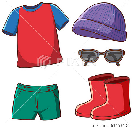 Set of isolated clothes Set of isolated clothes 61453136