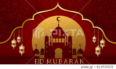 Background design for Muslim festival Eid Mubarak Background design for Muslim festival Eid Mubarak 61453429