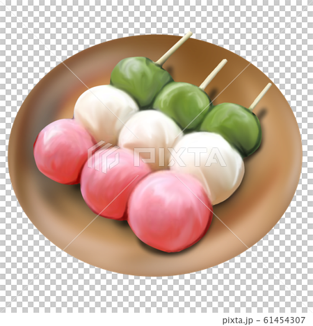 Tricolor dumpling (with plate) 61454307