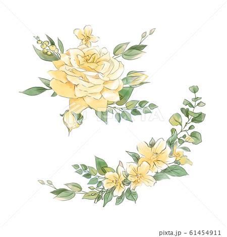 A large set of watercolors tender roses super quality. 61454911