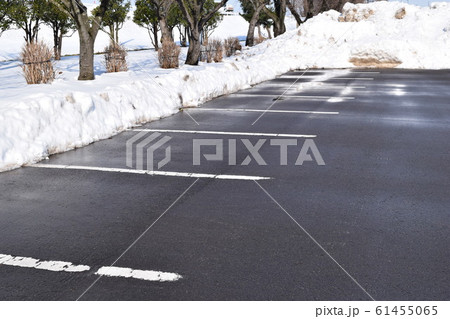 除雪した駐車場 除雪した駐車場 61455065