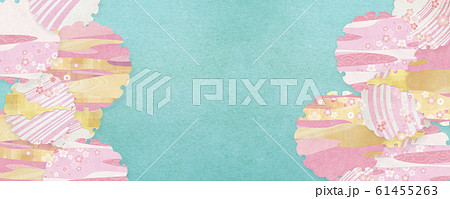 桜-雪輪-ピンク-春-和素材 61455263