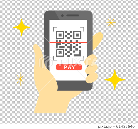 スマホ電子決済バーコードで支払い スマホ電子決済バーコードで支払い 61455640