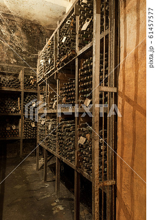 a wine cellar with bottles a wine cellar with bottles 61457577