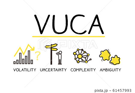 VUCA、ブーカの手書きイメージ 61457993