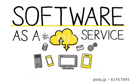 SaaSの手書きイメージ 61457995
