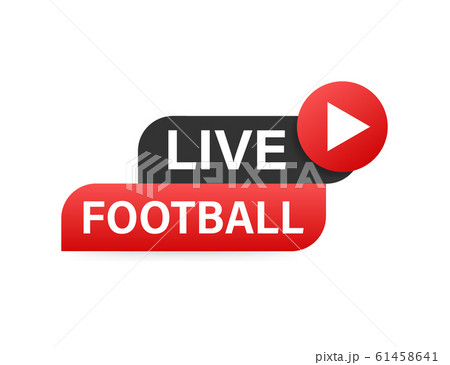 Live Football streaming Icon, Button for 61458641