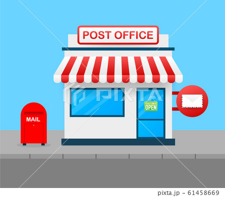 Building of post office. Vector stock 61458669