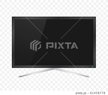 TV, modern blank screen. Lcd tv screen. Vector 61458778