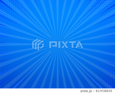 Blue side hatch with halftone effect. Vintage pop 61458830
