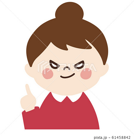 小さな女の子②(指差しポーズ・左) 61458842