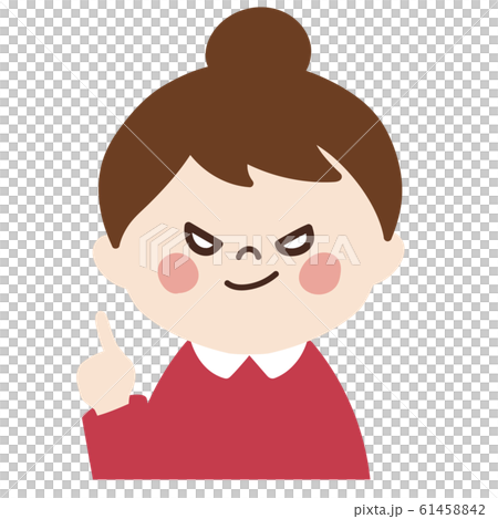 小さな女の子②(指差しポーズ・左) 61458842